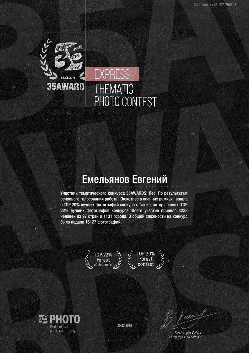 35 Awards. Фотопрогулки по Миру