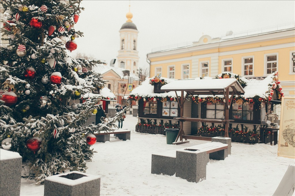 Москва в Январе