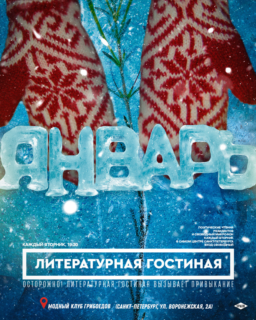 ЛИТЕРАТУРНАЯ ГОСТИНАЯ. Spaidi Design | Graphic Design