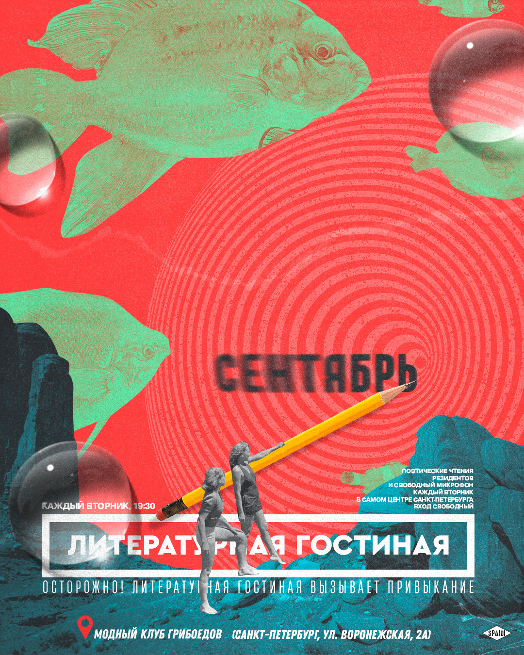 ЛИТЕРАТУРНАЯ ГОСТИНАЯ. Spaidi Design | Graphic Design