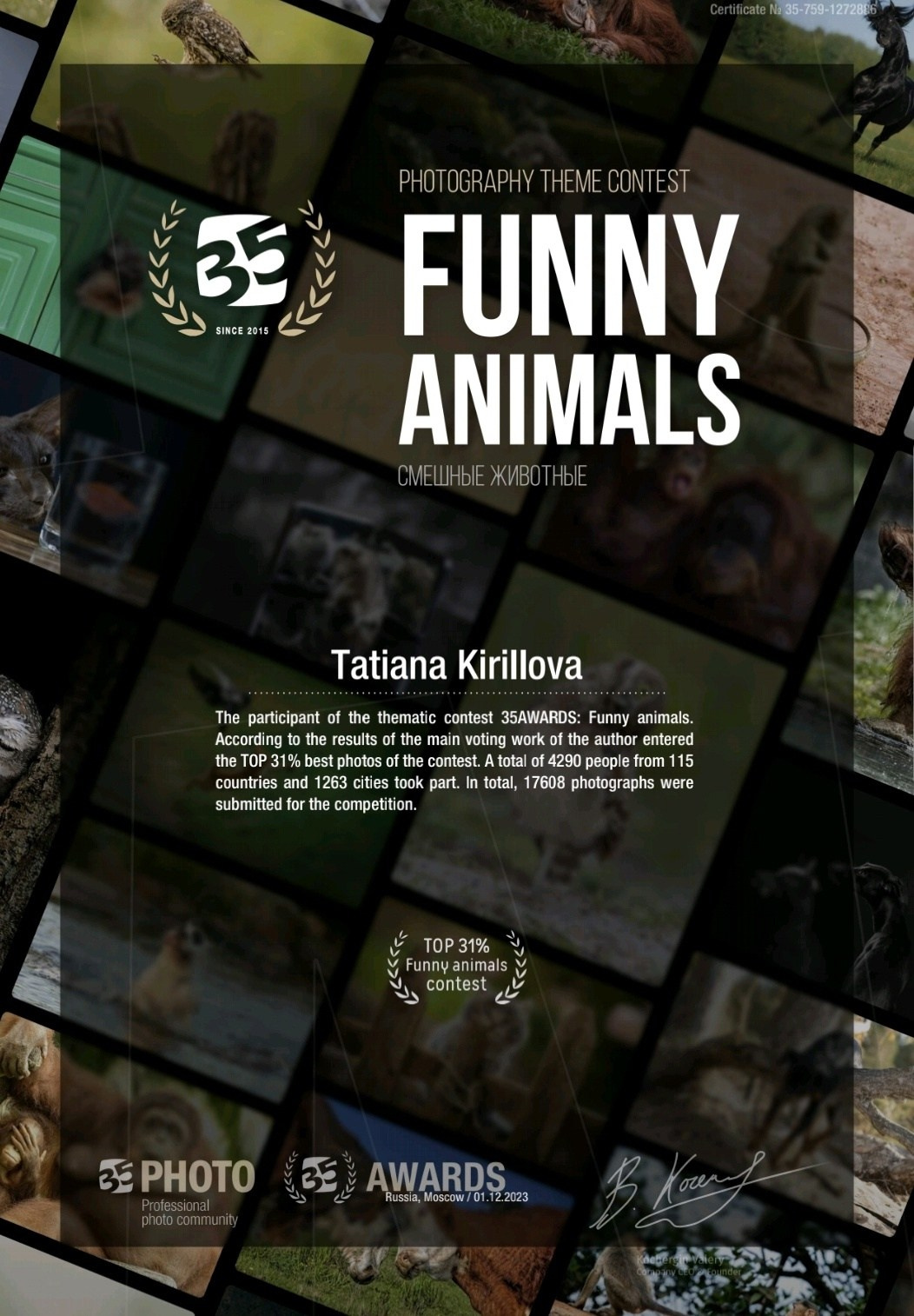 МОИ ДОСТИЖЕНИЯ. Фотограф — Татьяна Кириллова, г. Санкт-Петербург