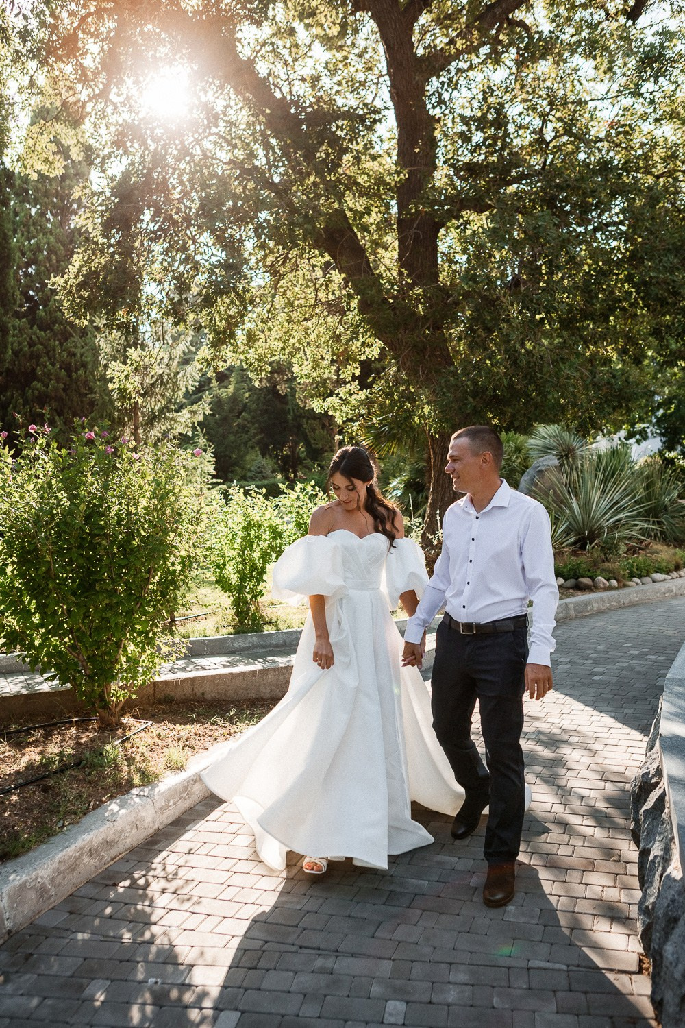 Николай и Юля — Свадебная фотосессия в Форосском парке. Свадебный фотограф, фотосъемка в Крыму, Севастополе, Симферополе, Ялте