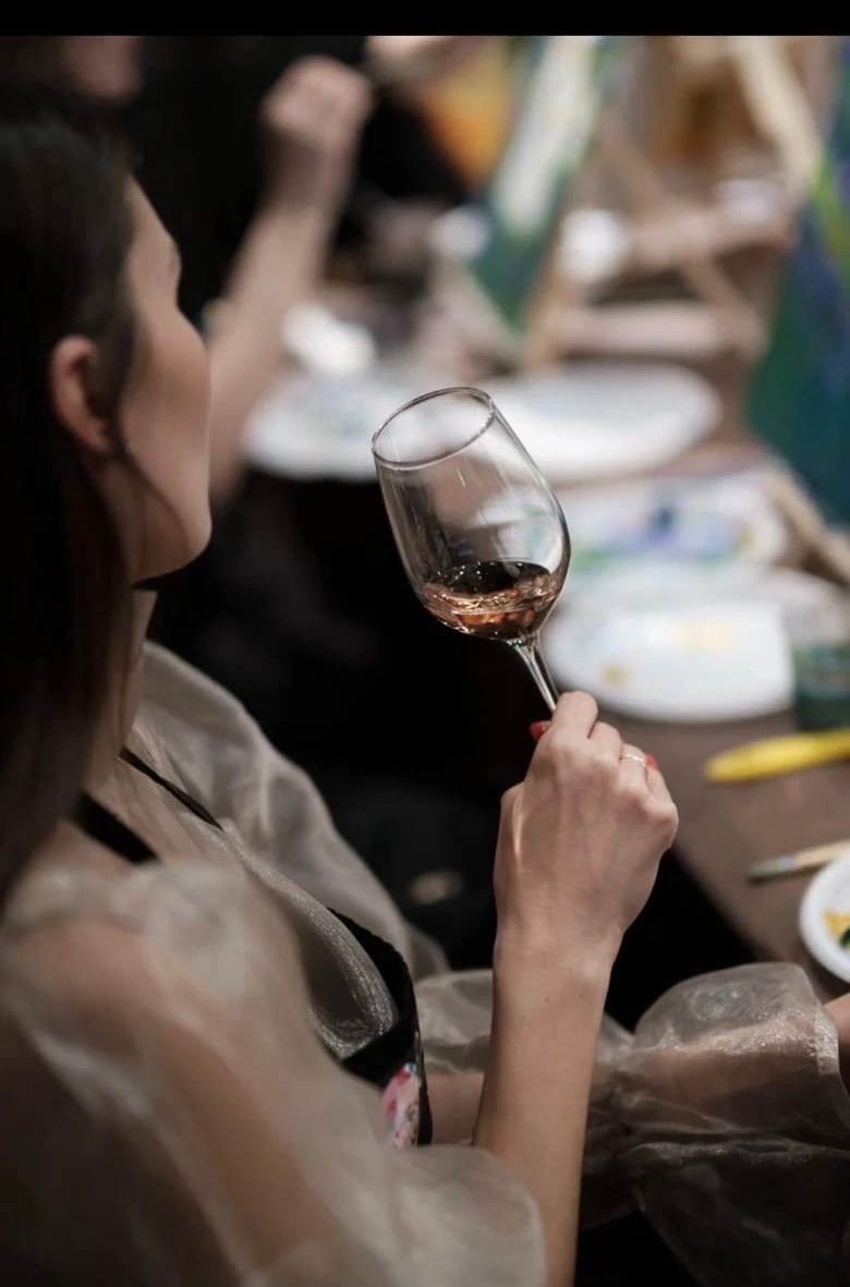 Рисуем Под вино 