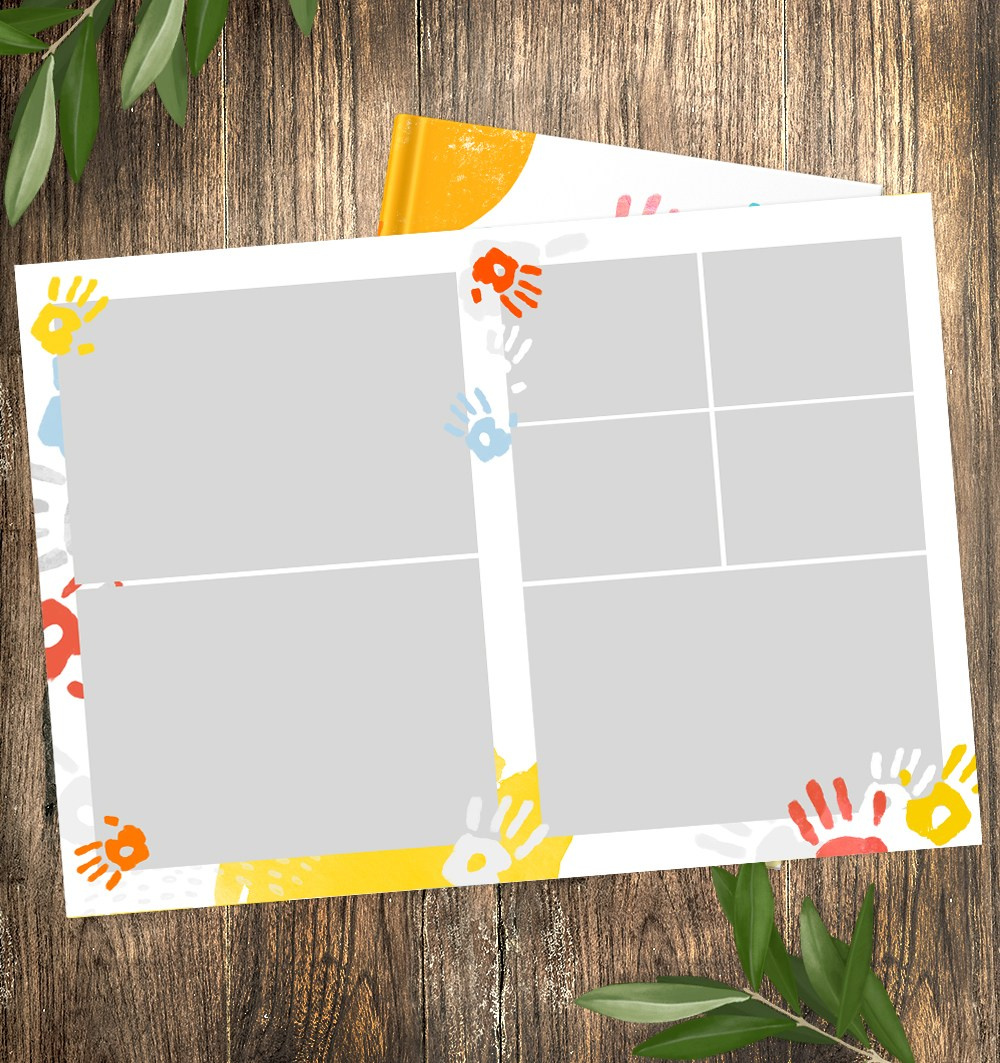 Выпускной альбом для детского сада, планшет «Ладошки»