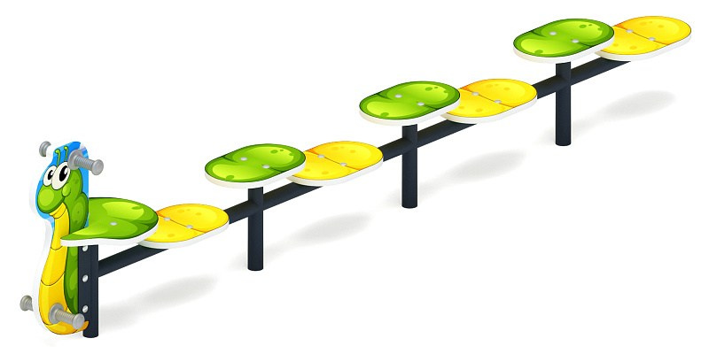 Путешествие Гусеница - МФ 10.03.09-10 Габариты (ШхДхВ): 2520x310x585 Зона безопасности, мм: 3520х1310