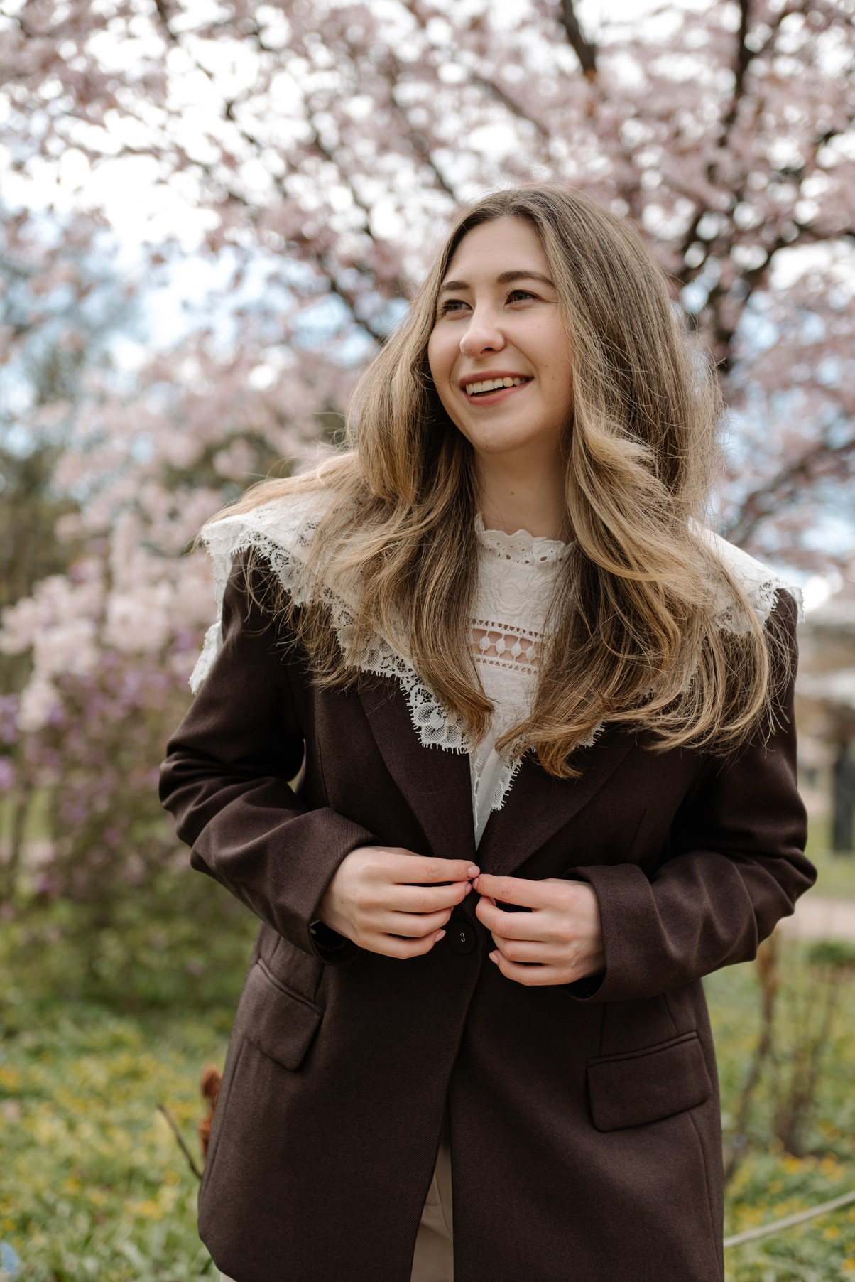 Марина с сакурой. Свадебный и семейный фотограф в Санкт-Петербурге Елена Худякова