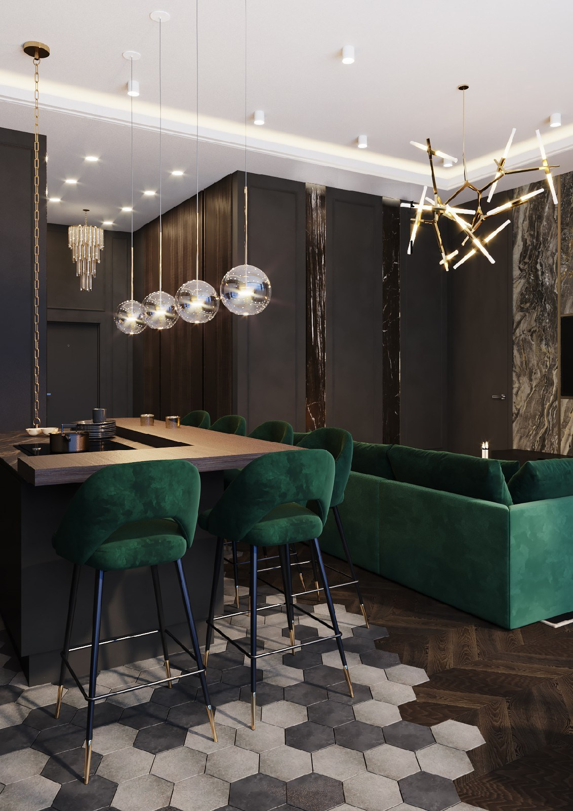 ЖК «Пять звезд». Hedonist design. Дизайн интерьера комфорт и бизнес класса. Москва и весь мир