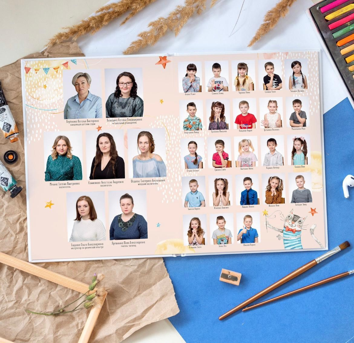 Смотреть альбом на 1 разворот. Выпускные альбомы в Иваново, Тейково школьный фотограф