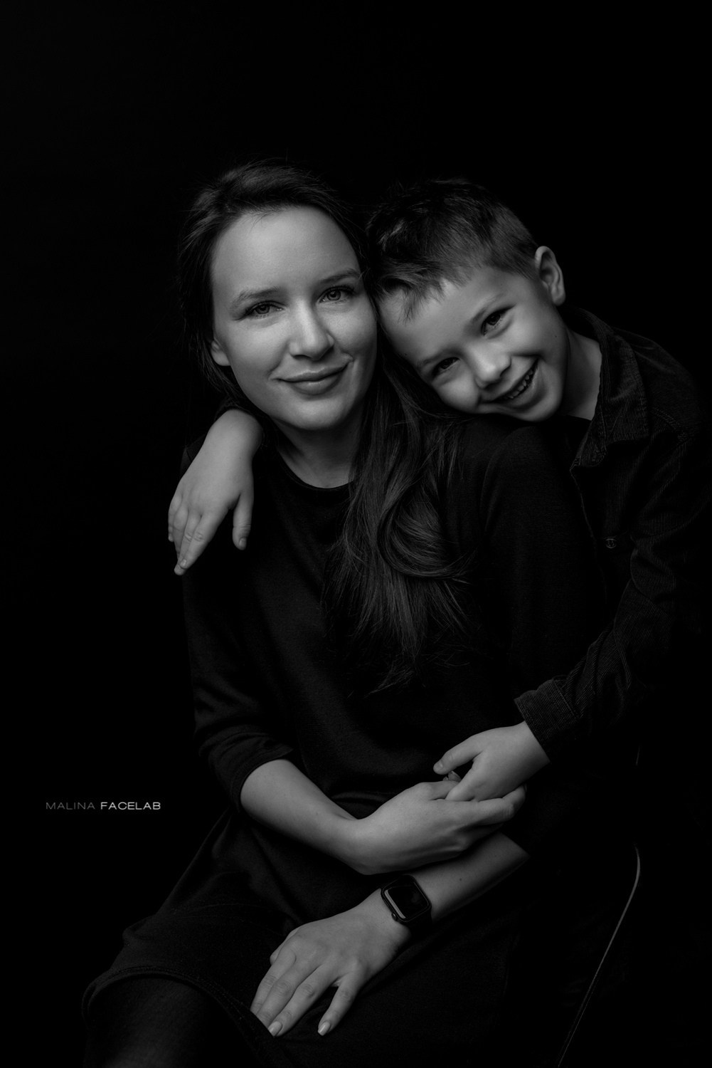 Черно-белые портреты детей и родителей. Фотограф в Санкт-Петербурге Марина Парникова