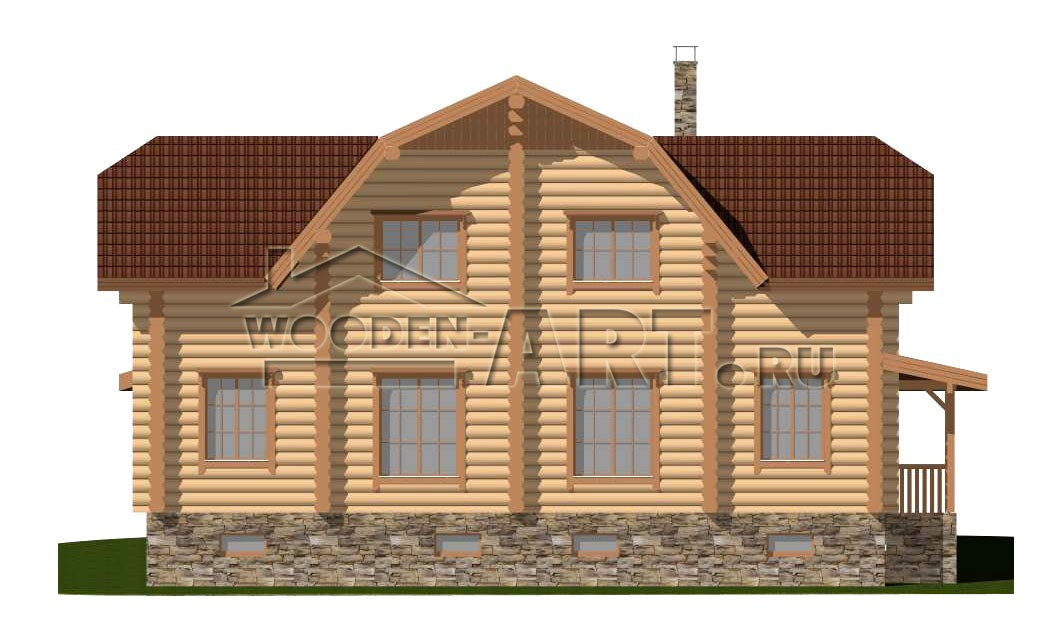 «Алиса» 259 кв. м. Проекты деревянных домов