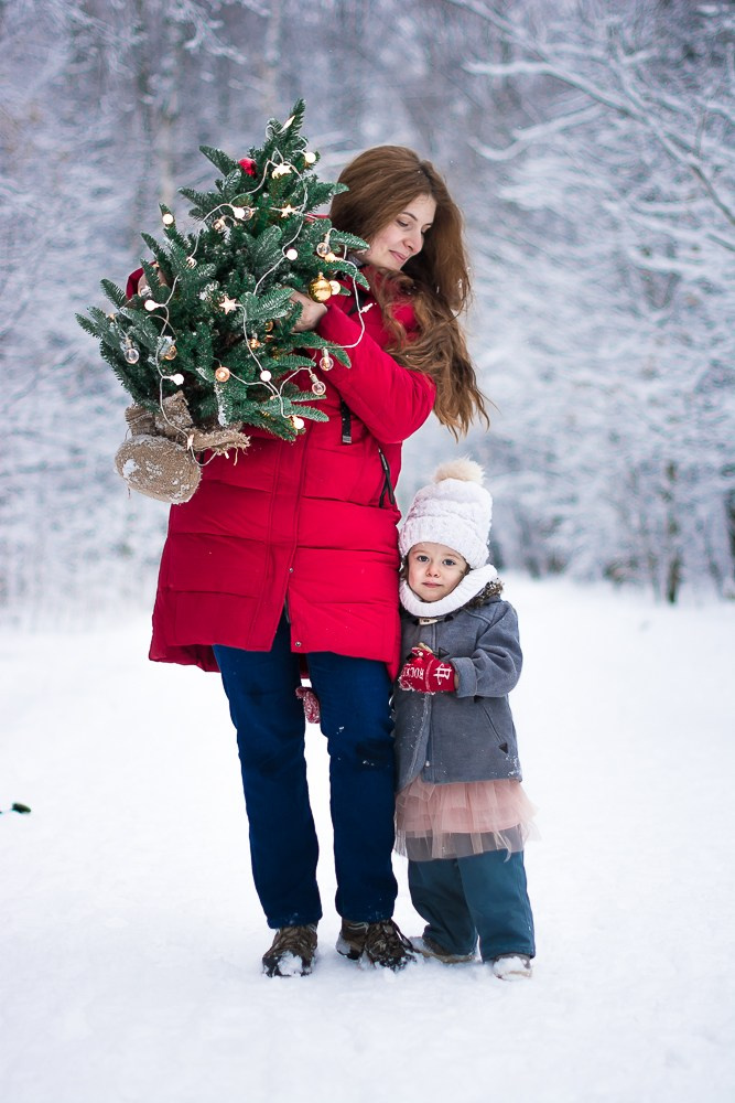 Зима в лесу. Фотосессия беременности — Крылова Натали — Москва