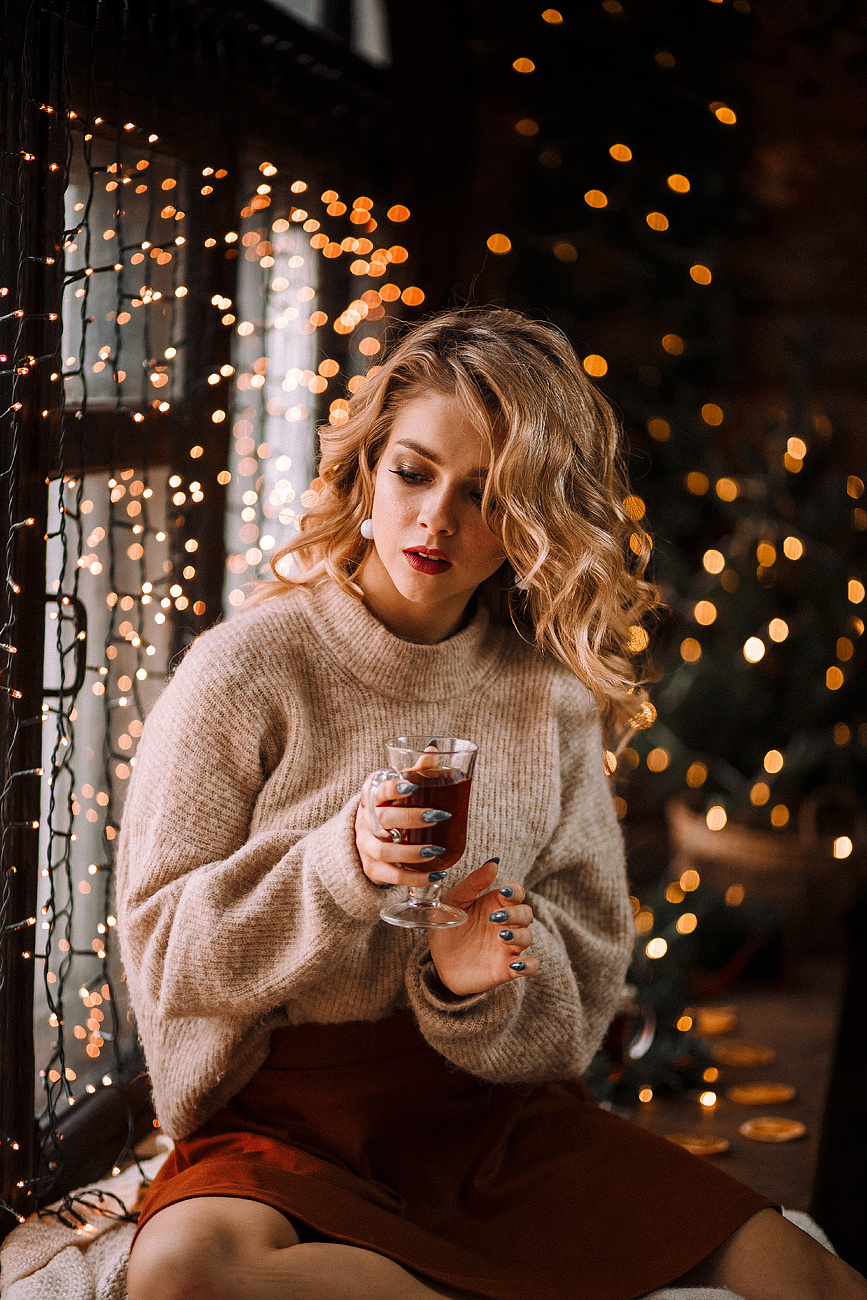 Индивидуальная новогодняя. Ангелина. Свадебный и семейный фотограф Москва Екатерина Верижникова