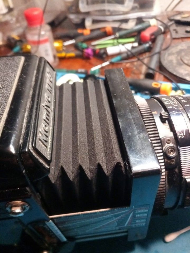 MAMIYA RB замена меха. Ремонт Mamiya в Москве, Санкт петербурге