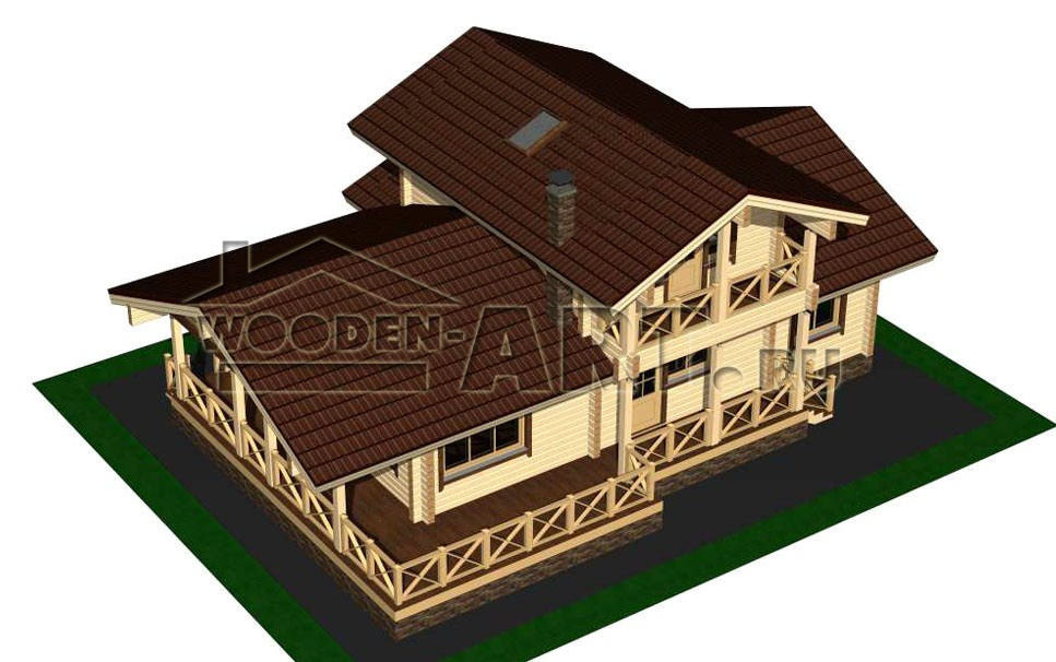 «Монино» 177 кв. м. Проекты деревянных домов