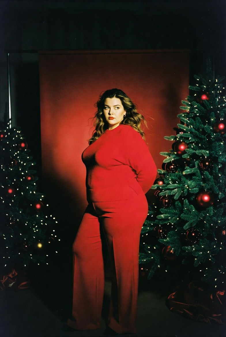 Плюс сайз в красном