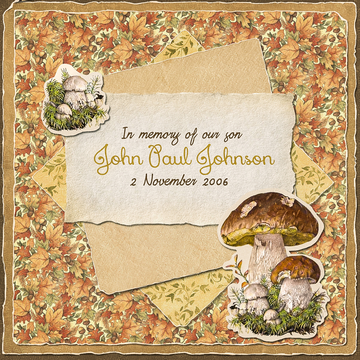 Открытка с имитацией настоящих материалов