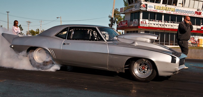 DrugRacing на автомобилях выпущенных до 1975 г. США, Флорида, 2010. Фотограф Василий Буланов
