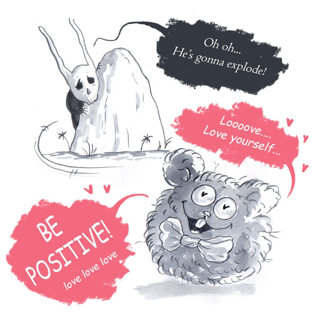 Positive Thinking (мини-комикс). Мира (жы!) и Наваждения