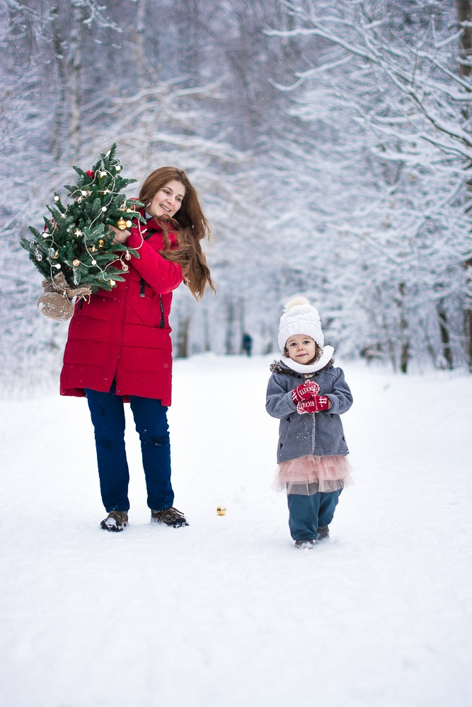 Зима в лесу. Фотосессия беременности — Крылова Натали — Москва