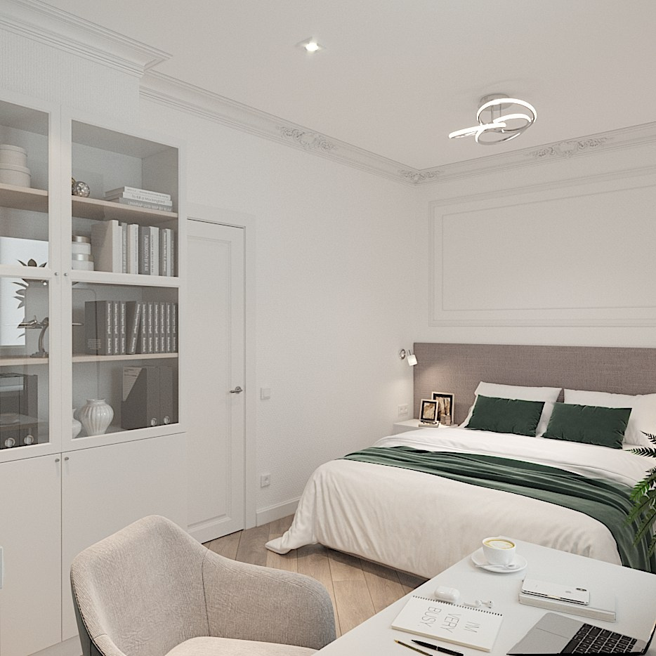 Евродвушка в историческом доме. Студия интерьерной визуализации и дизайна FishkaRom в Краснодаре и по всей России