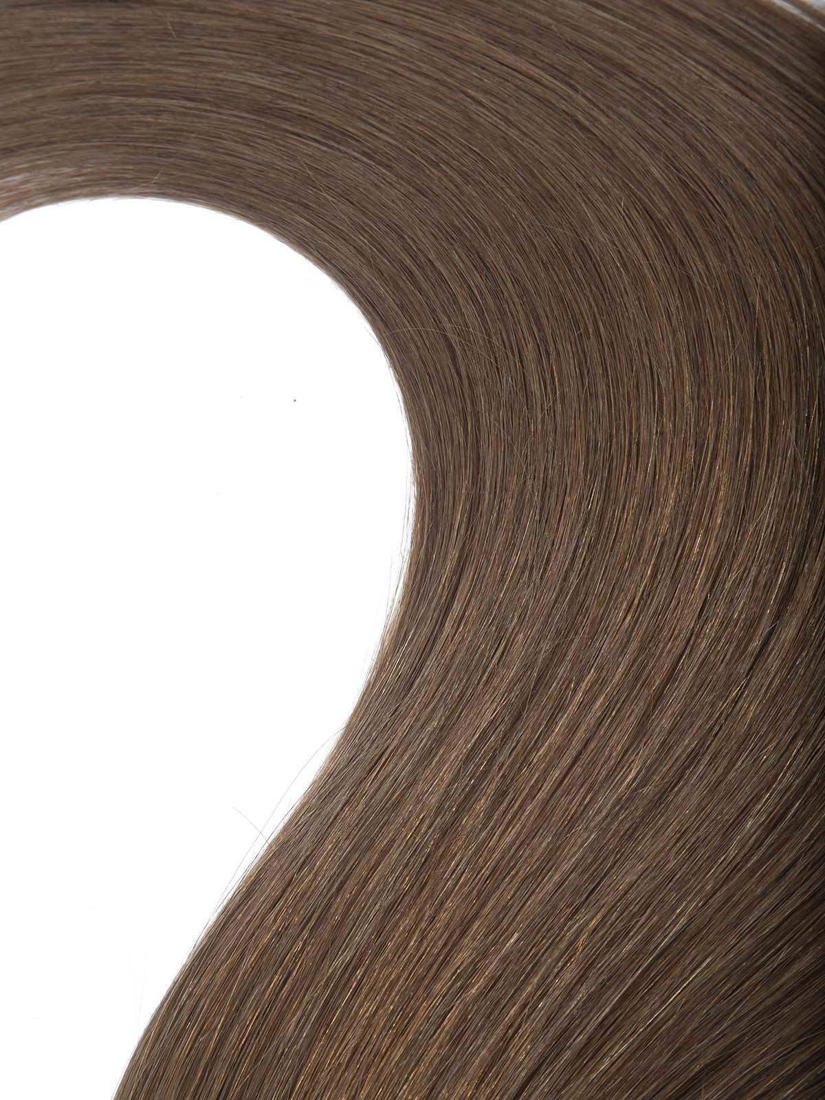 Предметная съёмка — пряди для наращивания волос, тёмный блонд.