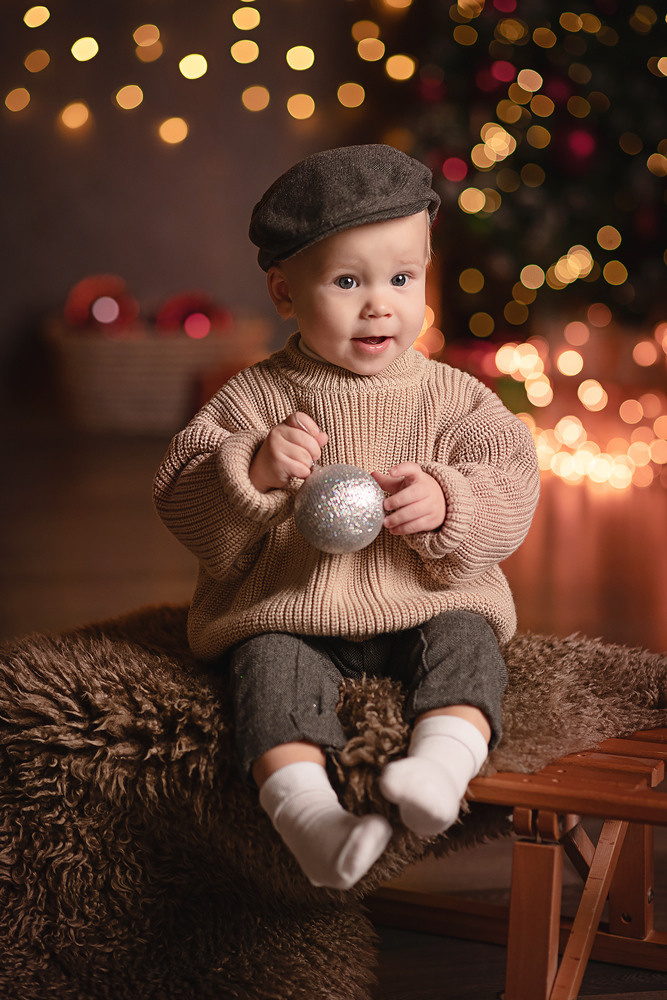 Фотосессия в годик, в новый год