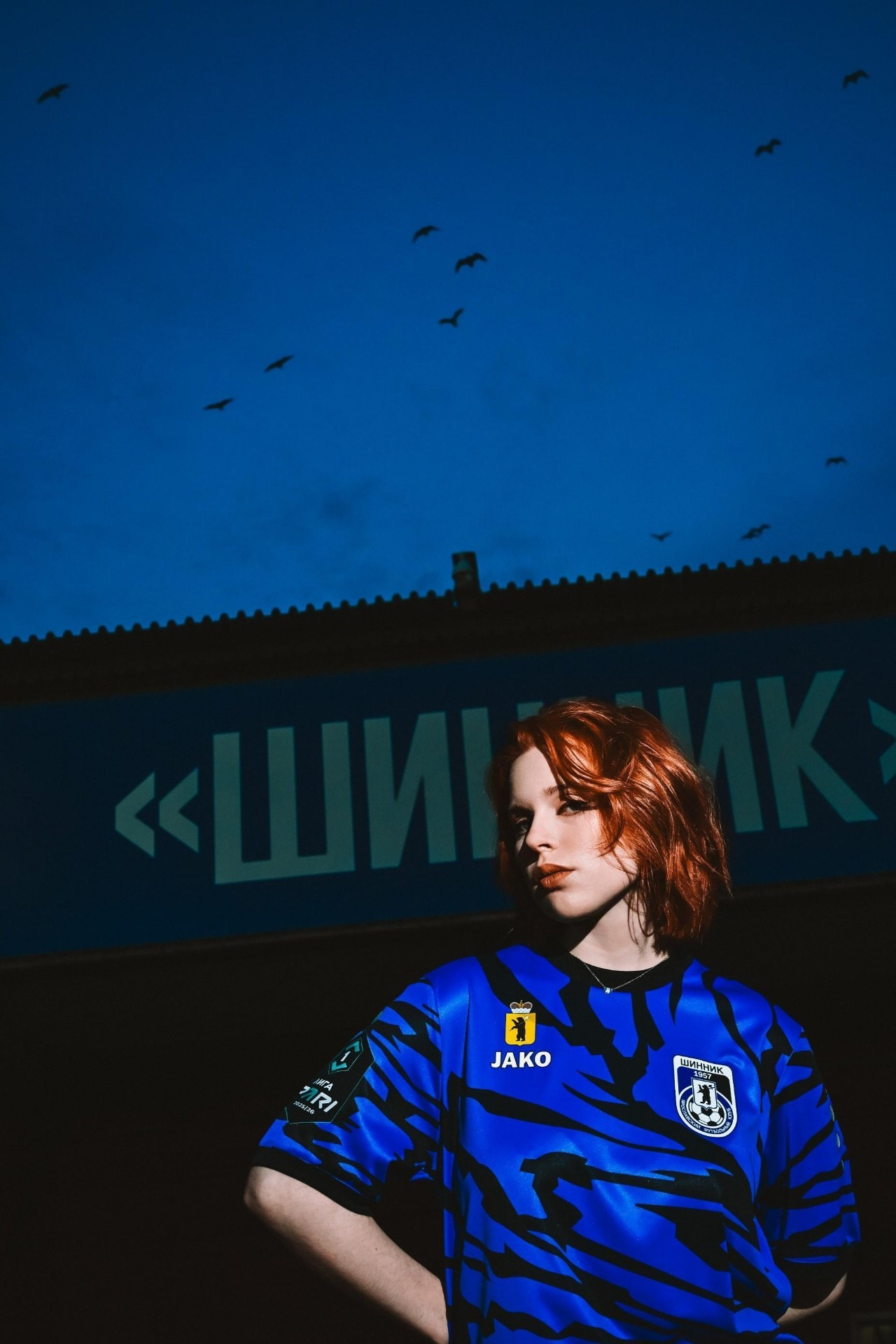 Женская футбольная фотосессия