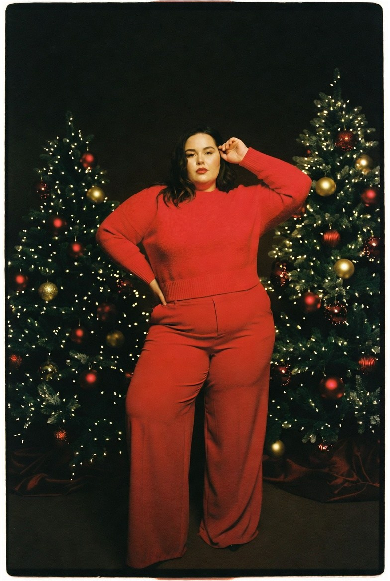 Плюс сайз в красном