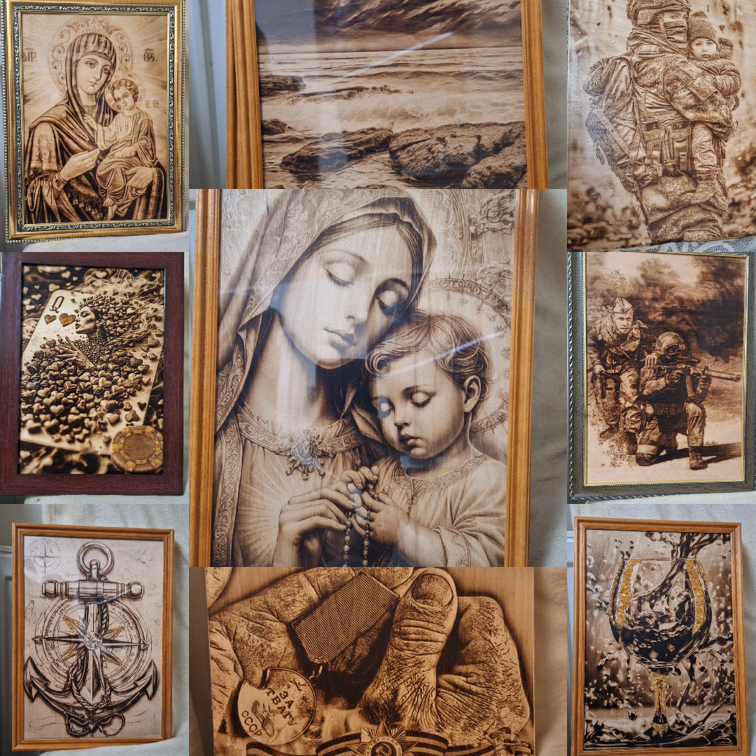 МАСТЕРСКАЯ. Выжигания картин и портретов по фото