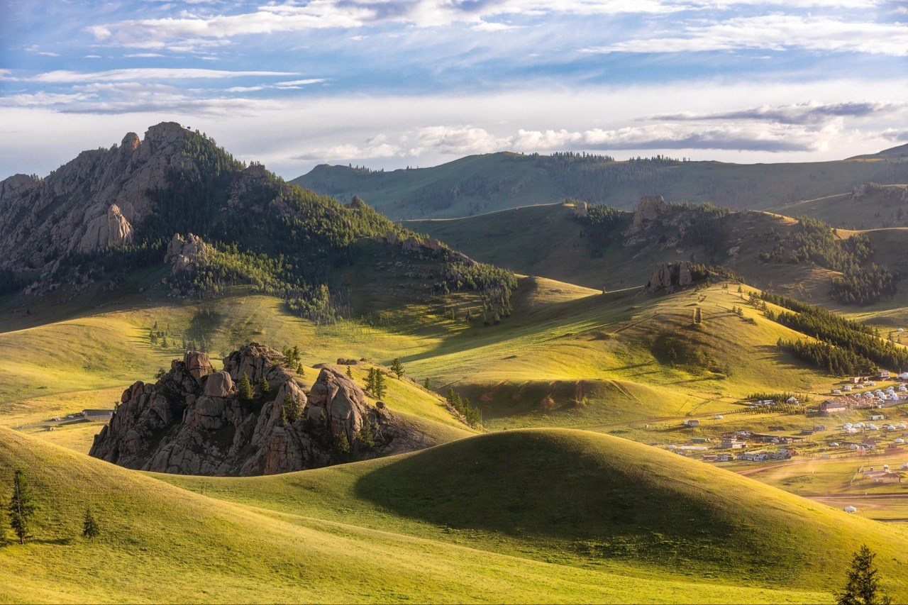 Монгольские поля, Пейзаж, Евгений Швец, Москва, SPC Gold