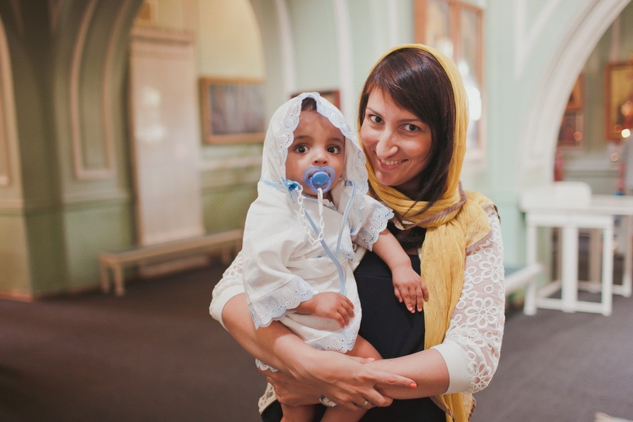 Крещение Знаменская церковь, г. Пушкин. Фотограф на крещение в Санкт Петербурге