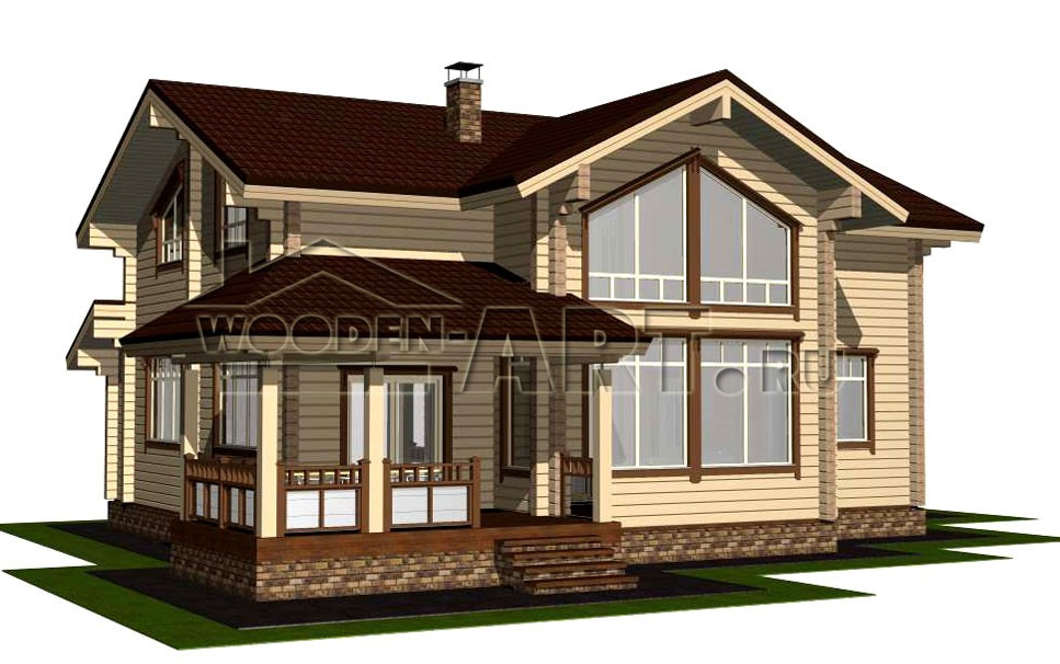 «Звенигород» 260 кв. м. Проекты деревянных домов