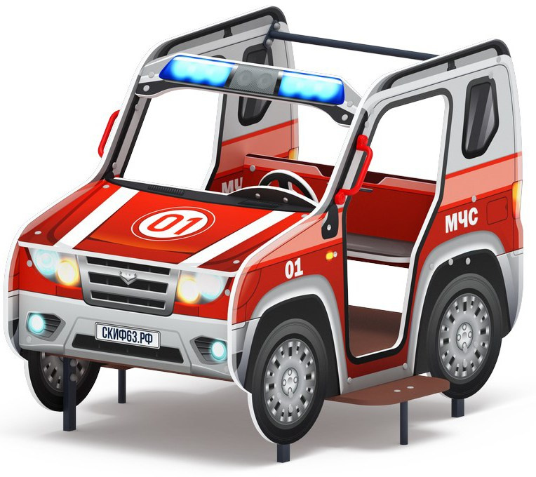 Джип МЧС - Беседка машинка - МФ 10.03.12-12 Габариты (ШхДхВ): 1600x1220x1180 Зона безопасности, мм: 3600х3220