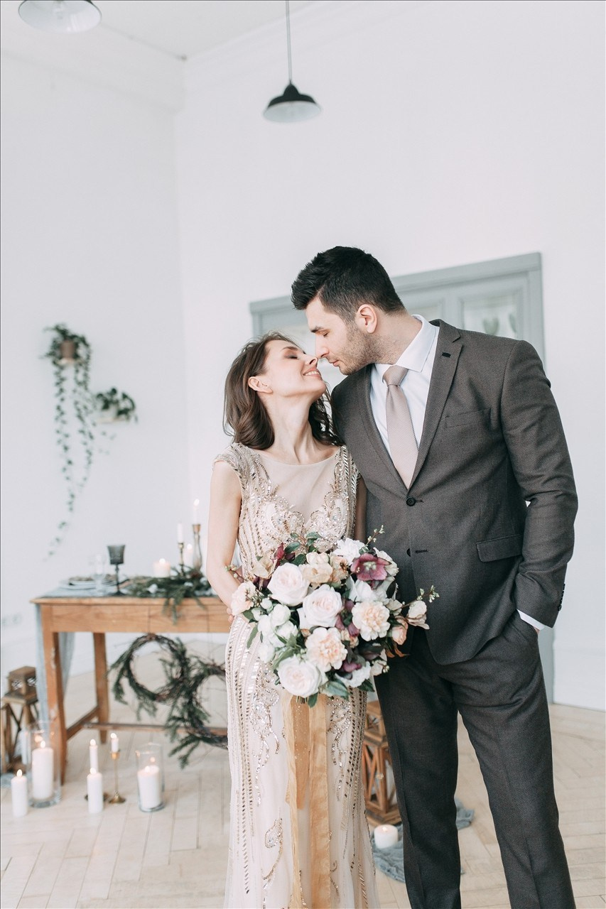 Стильная зимняя свадьба