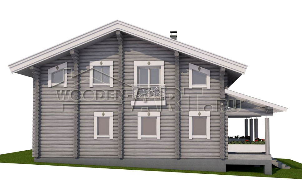 «Романовка» 223 кв. м. Проекты деревянных домов