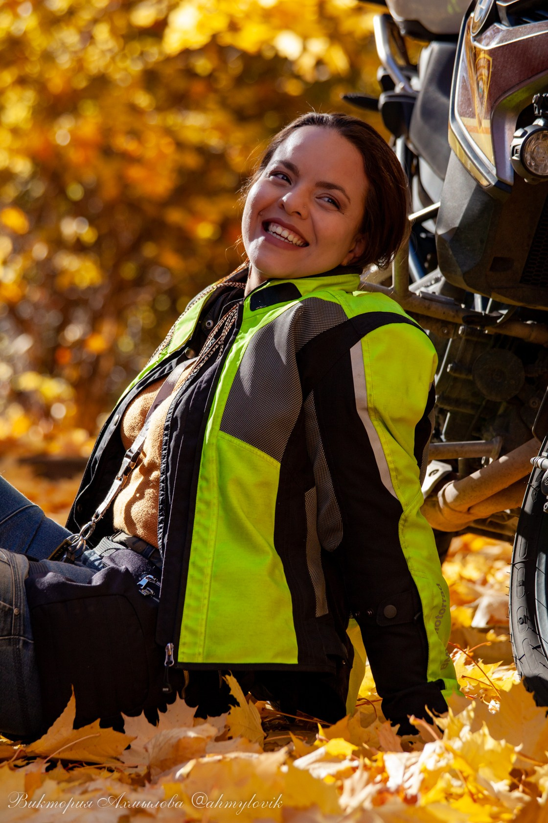 Маша Печенька (BMW GS1200). Виктория Ахмылова. Фотограф в Москве