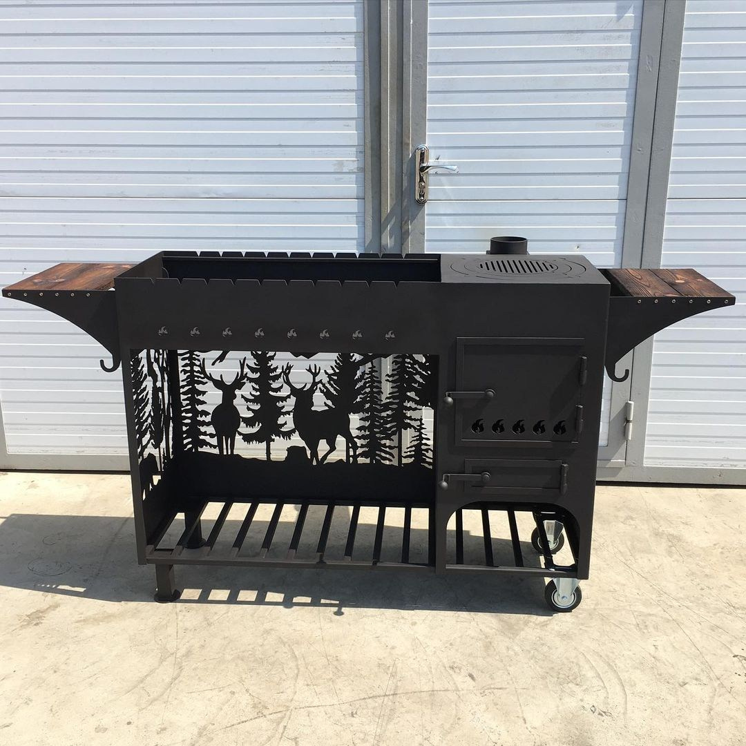 Мангалы с печью под казан. Купить / заказать мангал для дома в Краснодаре от производителя «Мангал Мастер»