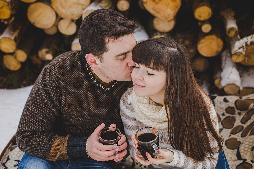 Зимняя лавстори Игорь+Маргарита. Фотограф в Варшаве Анна Розова