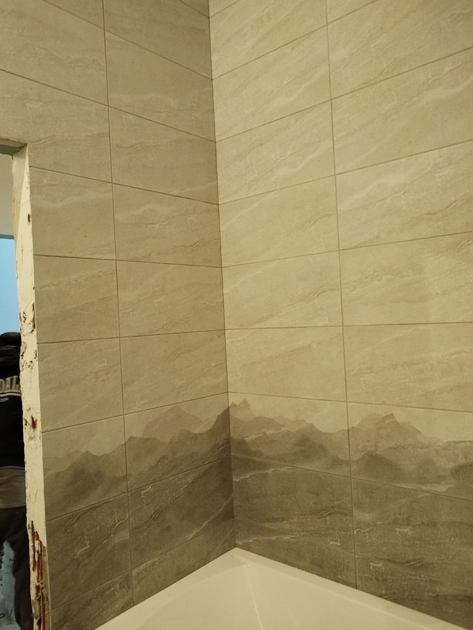 Ванная комната (г. Иннополис, ул. Спортивная, д. 98). Ремонт санузла, туалета, ванной под ключ в Казани. Укладка плитки