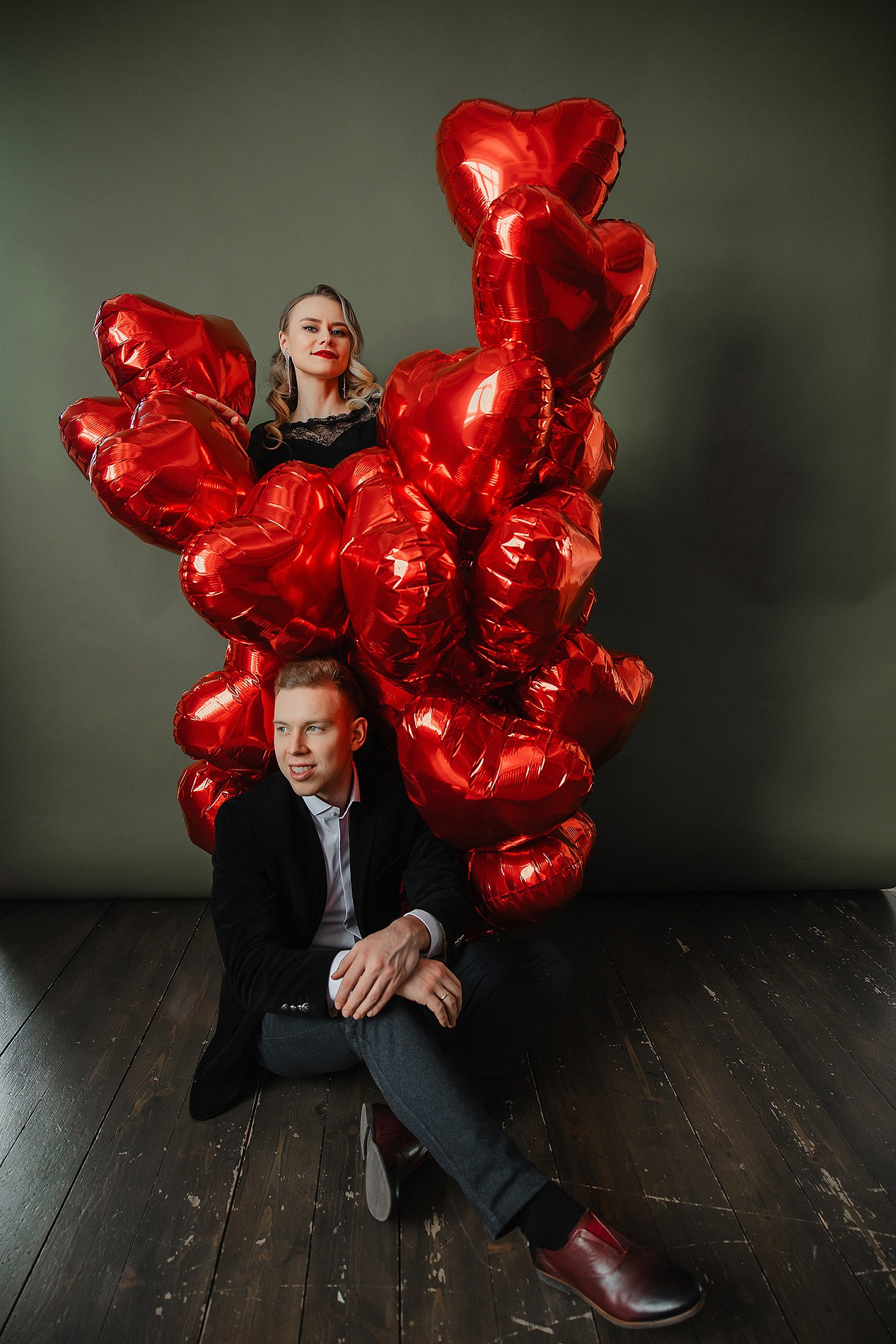 Love story в студии. Фотограф Олеся Жомер