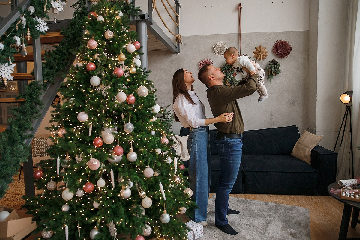 Зимняя фотосессия в студии. Фотограф Олеся Жомер