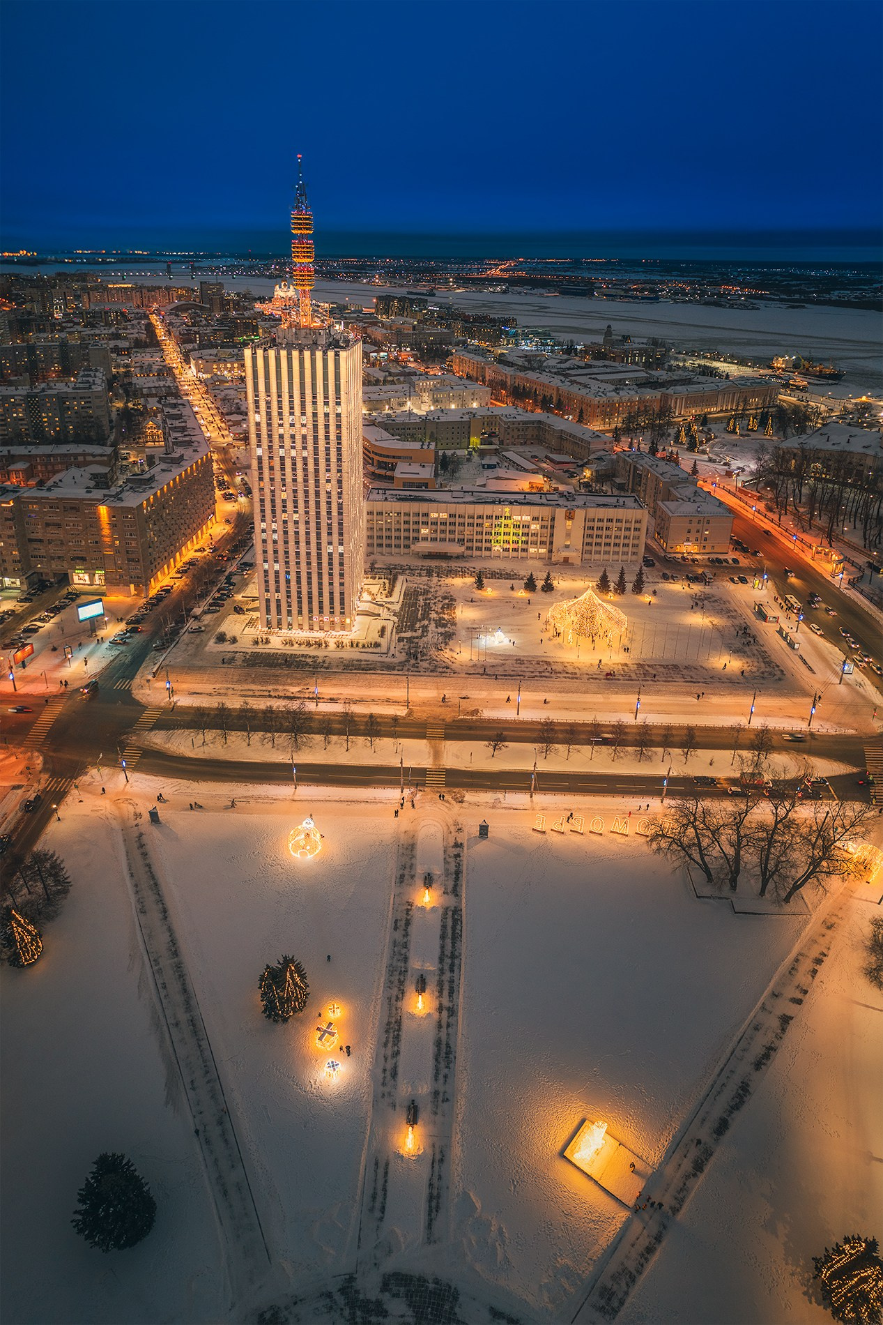 Город. Аэросъемка в Архангельске, Александр Ермолин