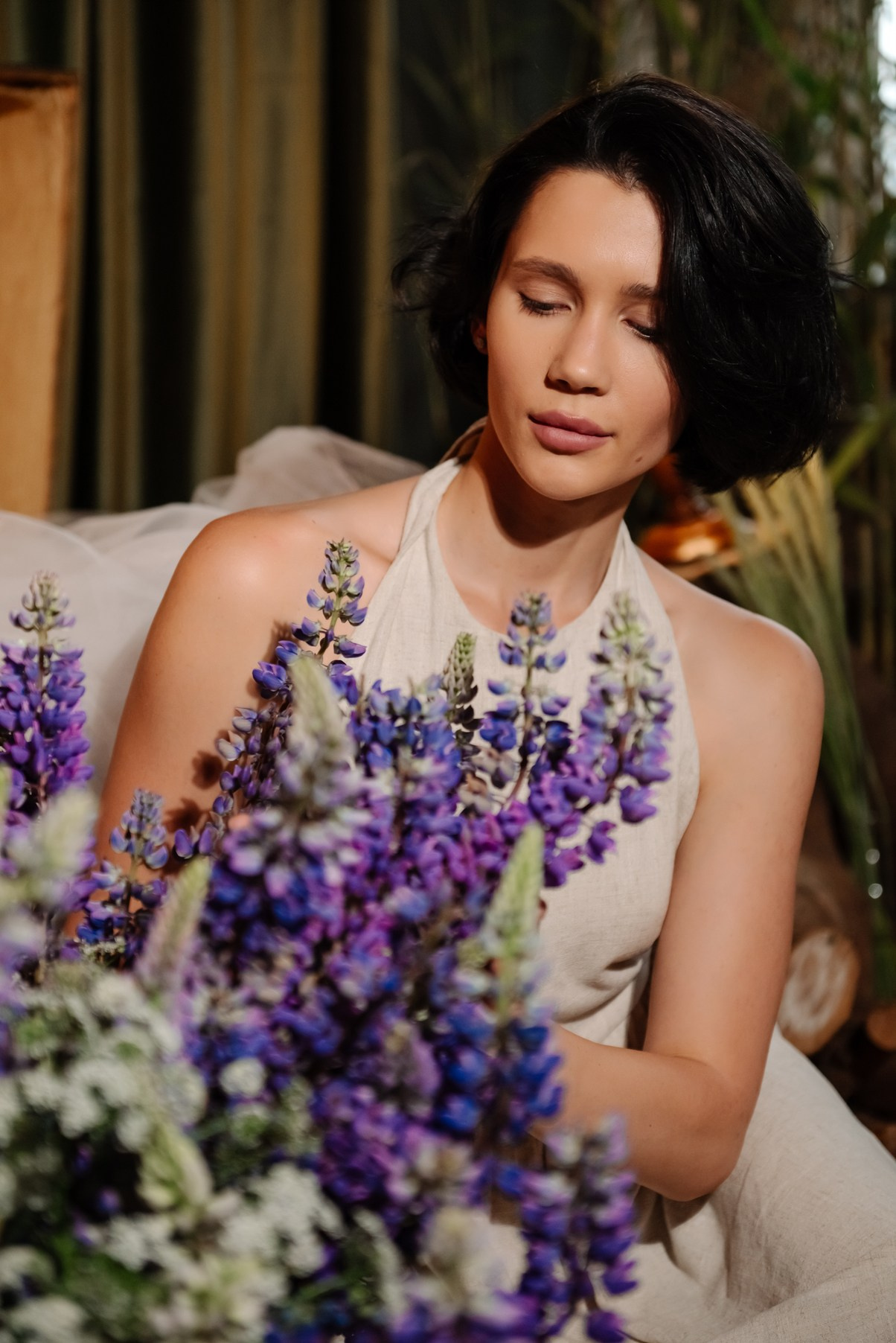 Индивидуальная. С люпинами. Свадебный и сеейный фотограф в Санкт-Петербурге Елена Худякова