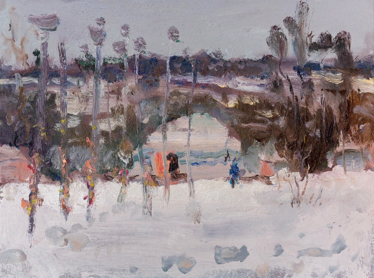 «Юрты». Художник Александр Каверин