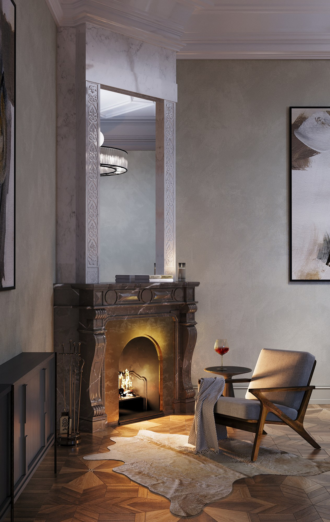 Визуализация в историческом фонде Москвы на Пречистенке. Клиент Parametric Box. Евгений Пырков — 3d визуализатор интерьеров и экстерьеров России