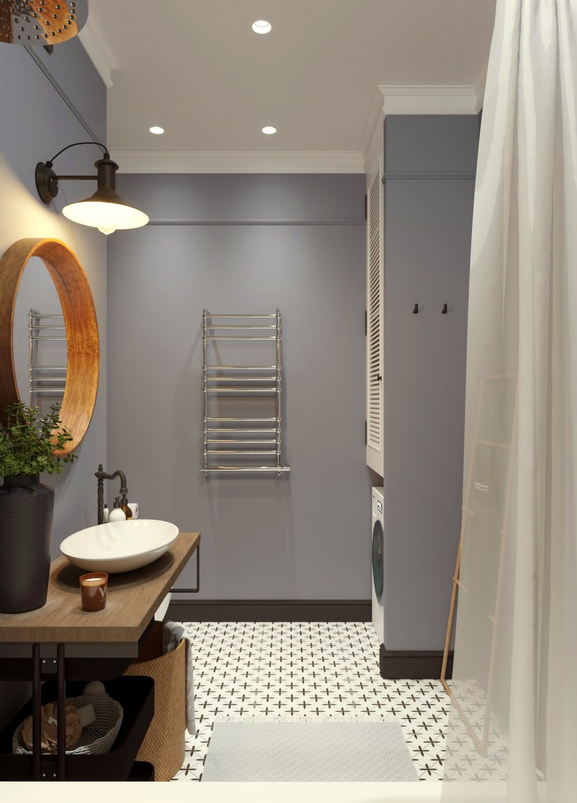 Квартира в Бруклинском стиле. Московская область. 2020 год. Дизайнер интерьера Троилова Арина