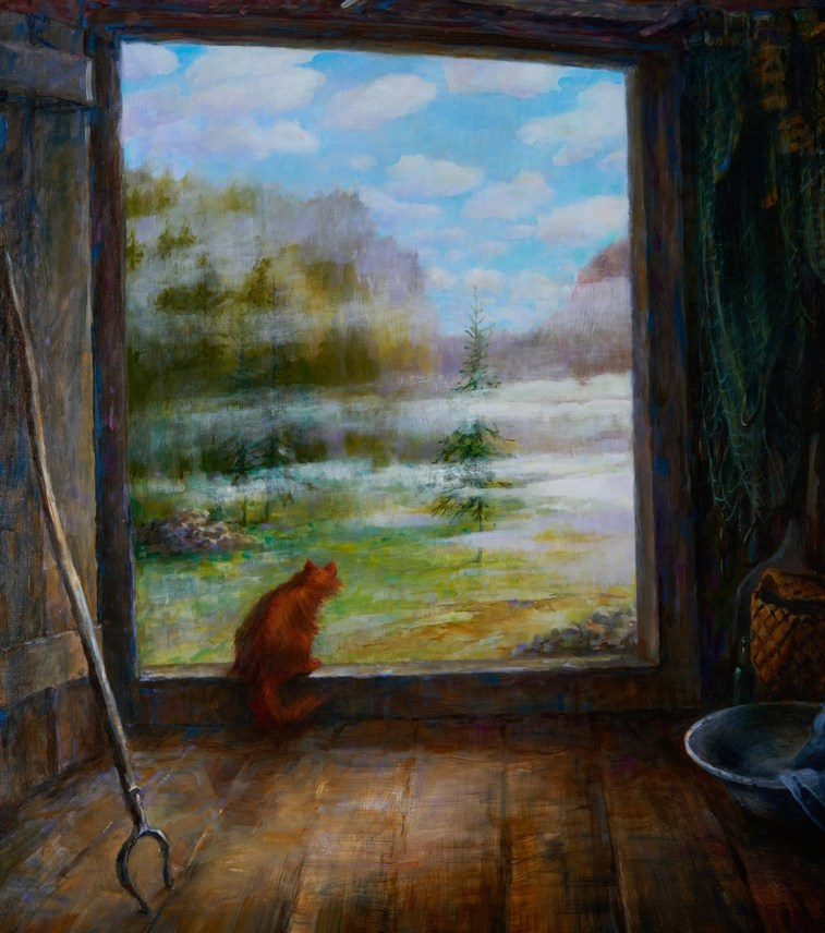 Картины русской деревни зимой сельские пейзажи на холсте от художника. Картинная галерея пейзажей Москвы от художника Станислава Скобелева