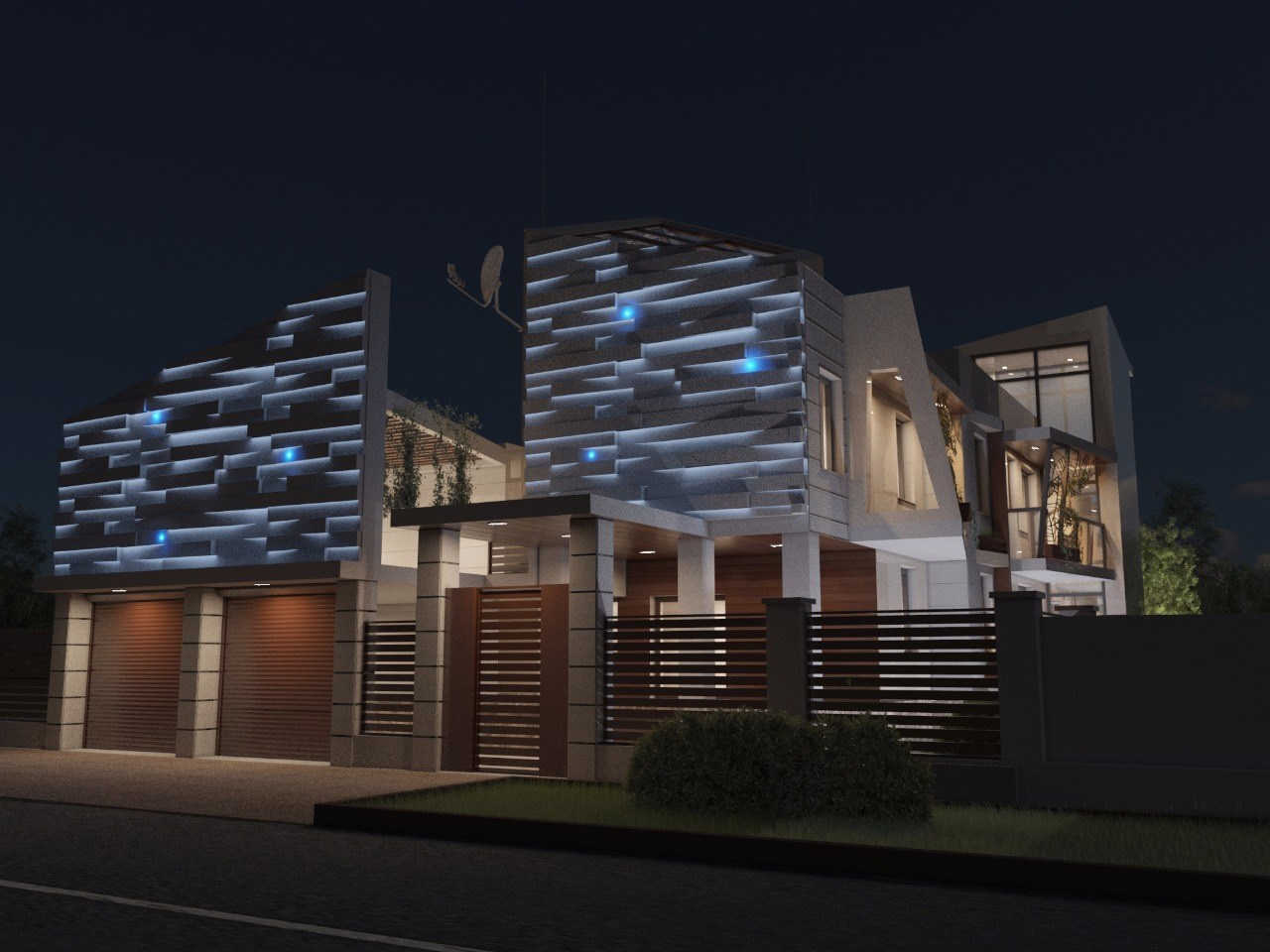 Проект частного дома в Москве в поселке художников