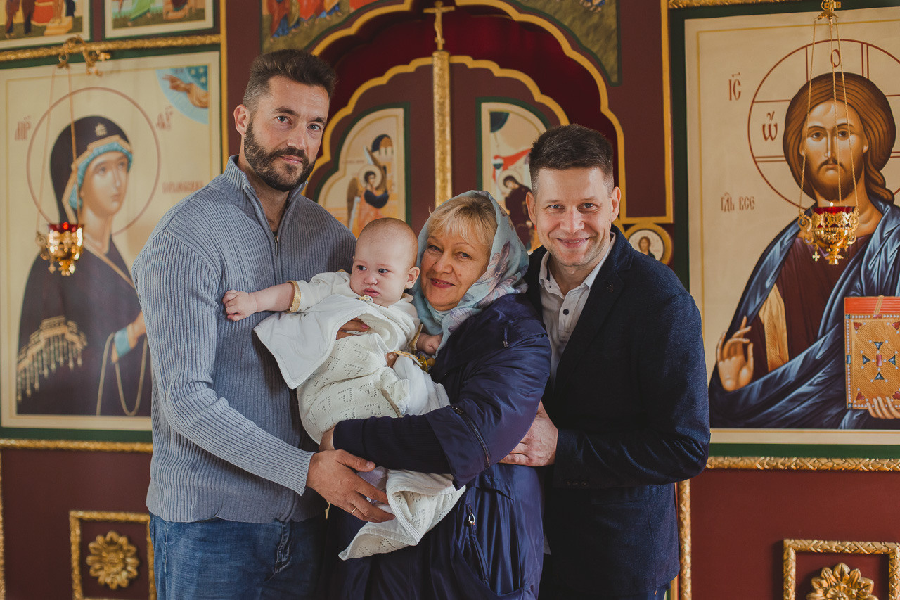 Крещение Михаила. Семейный фотограф Николаева Ольга