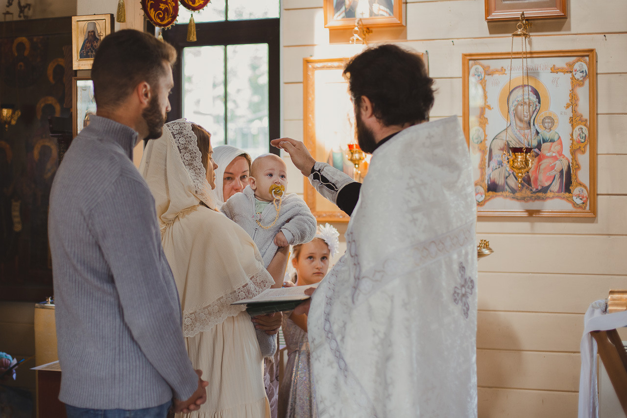 Крещение Михаила. Семейный фотограф Николаева Ольга